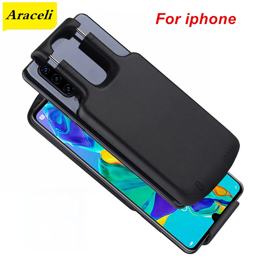 Умный чехол аккумулятор 5000 мАч для iphone 6 Plus 6s 7 8 X XS XR Max 11 Pro внешний