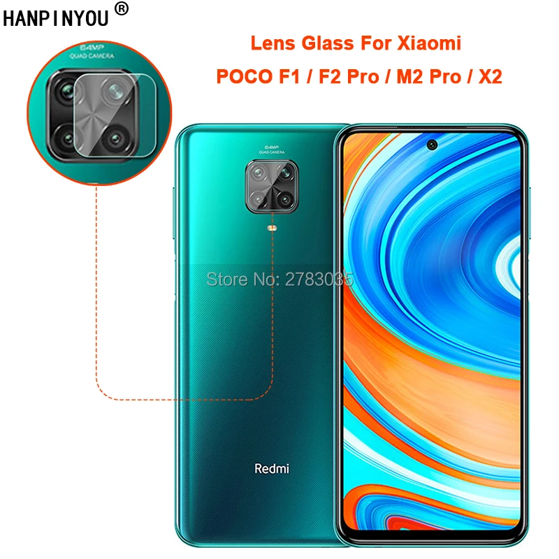 Для Xiaomi Poco F1 / X2 M2 Pro F2 прозрачная ультратонкая защита для объектива задней камеры