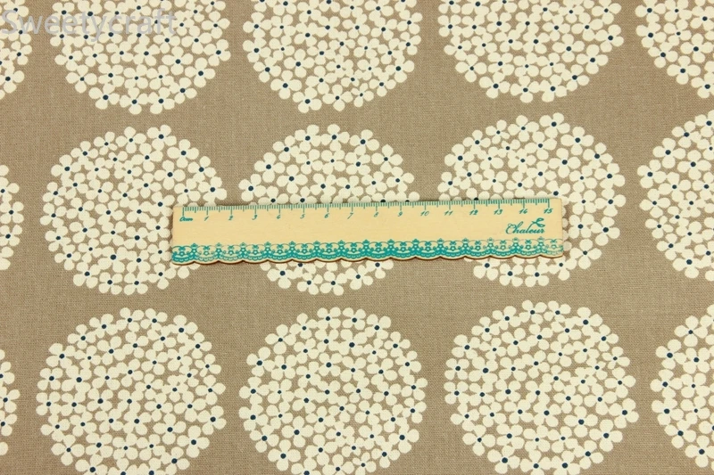 

110*45cm Package Bag Material Gold Half Yard Thick Cotton Fabric with Cute Suede Fabric Other Fabric Flower Printed Piece Warp