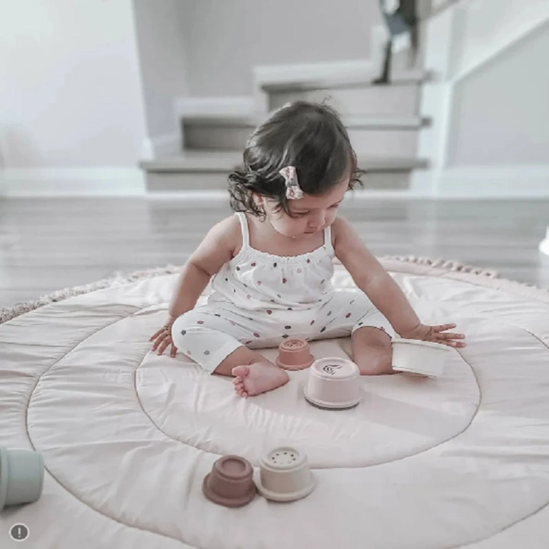 

Baby Floor Carpet Soft Cotton Play Mat Rug Crawling Pad Ground Activity Cushion