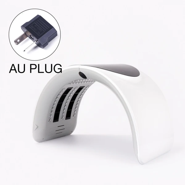 AU Plug Складной Фотон PDT светодиодный светильник маска для лица машина 7 цветов лечение акне отбеливание лица Омоложение кожи светильник терапия - Цвет: AU Plug