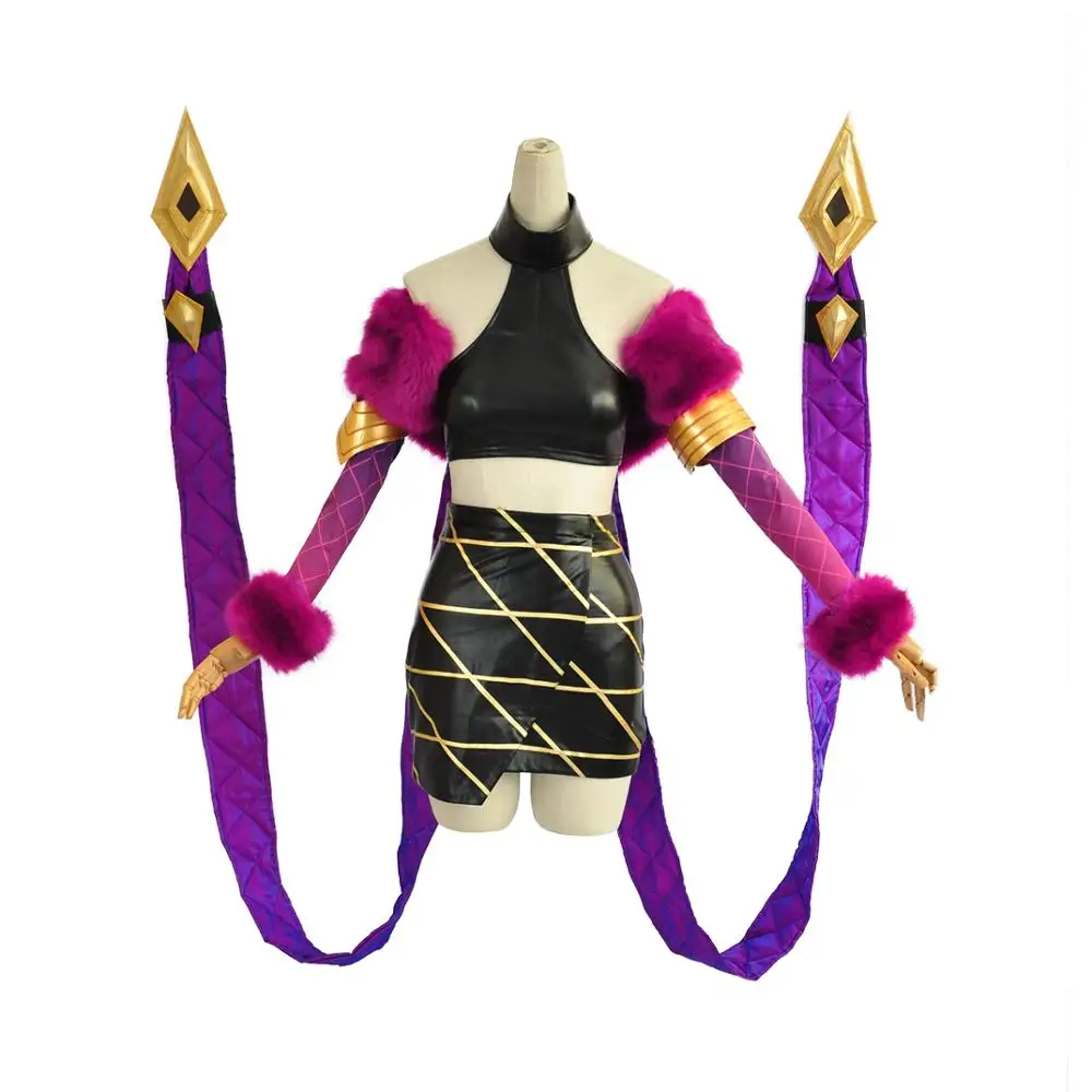 

2019 Hot New!!LOL Idol singer new skin KDA Nine-Tailed Fox Ahri Akali Evelyn Kai'Sa cosplay costume New Dress