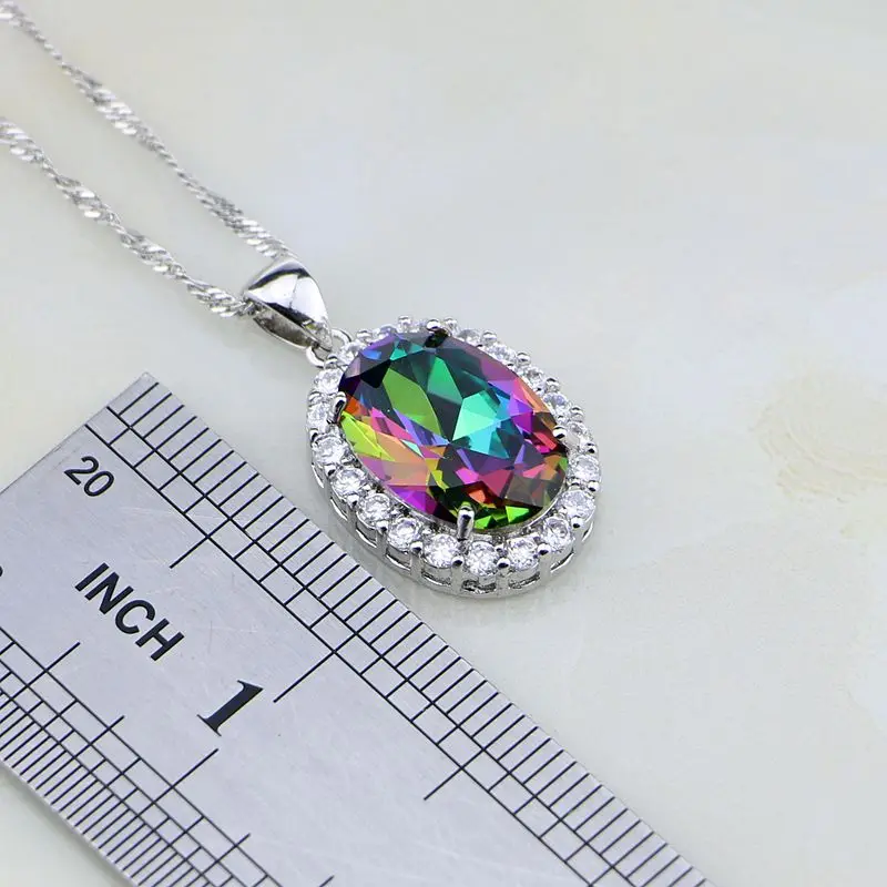 Женский Свадебный комплект из колье серёг и кольца серебра 925 пробы | Украшения