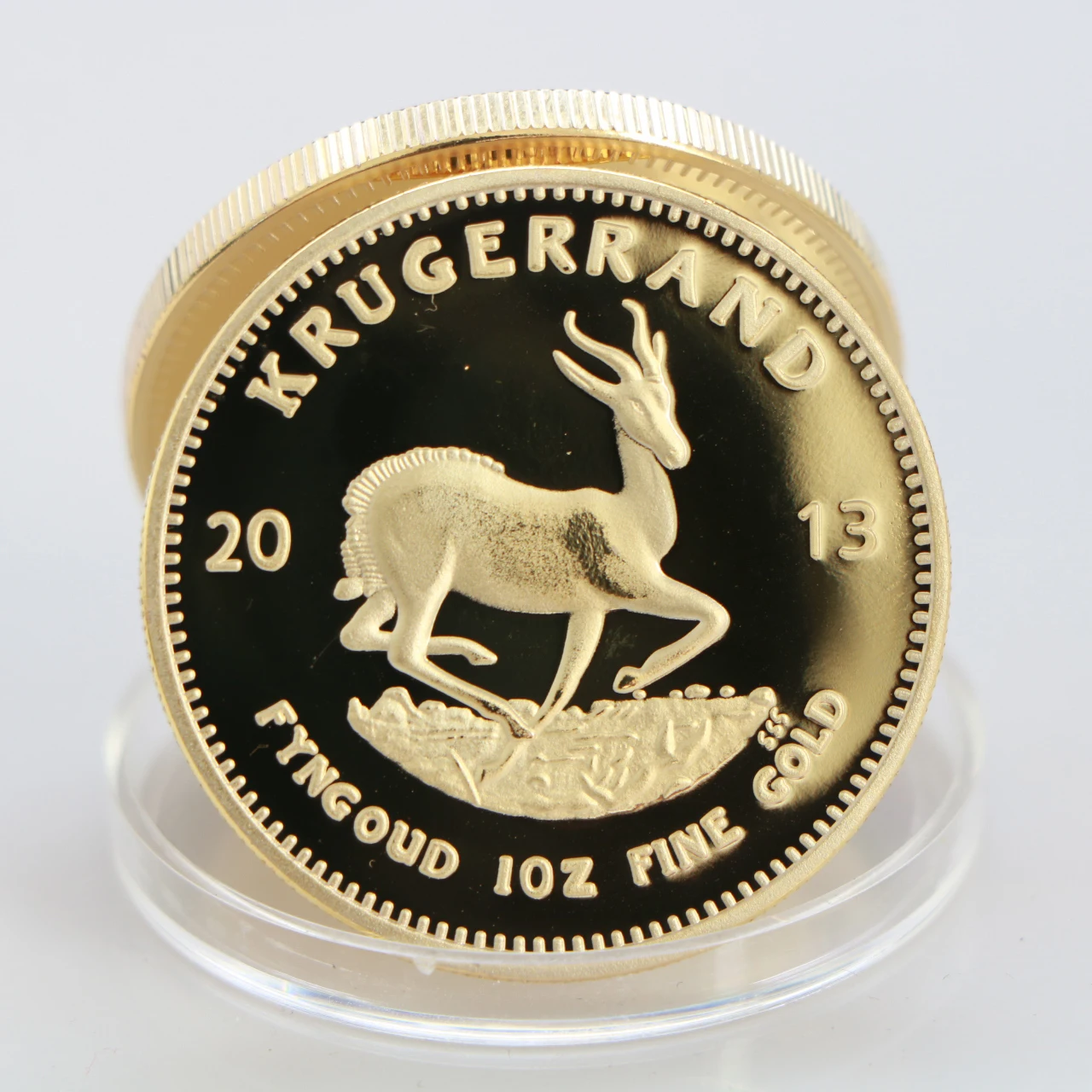 2013 Южная Африка Саудовская Krugerrand 1OZ позолоченная монета Paul Kruger Token Value