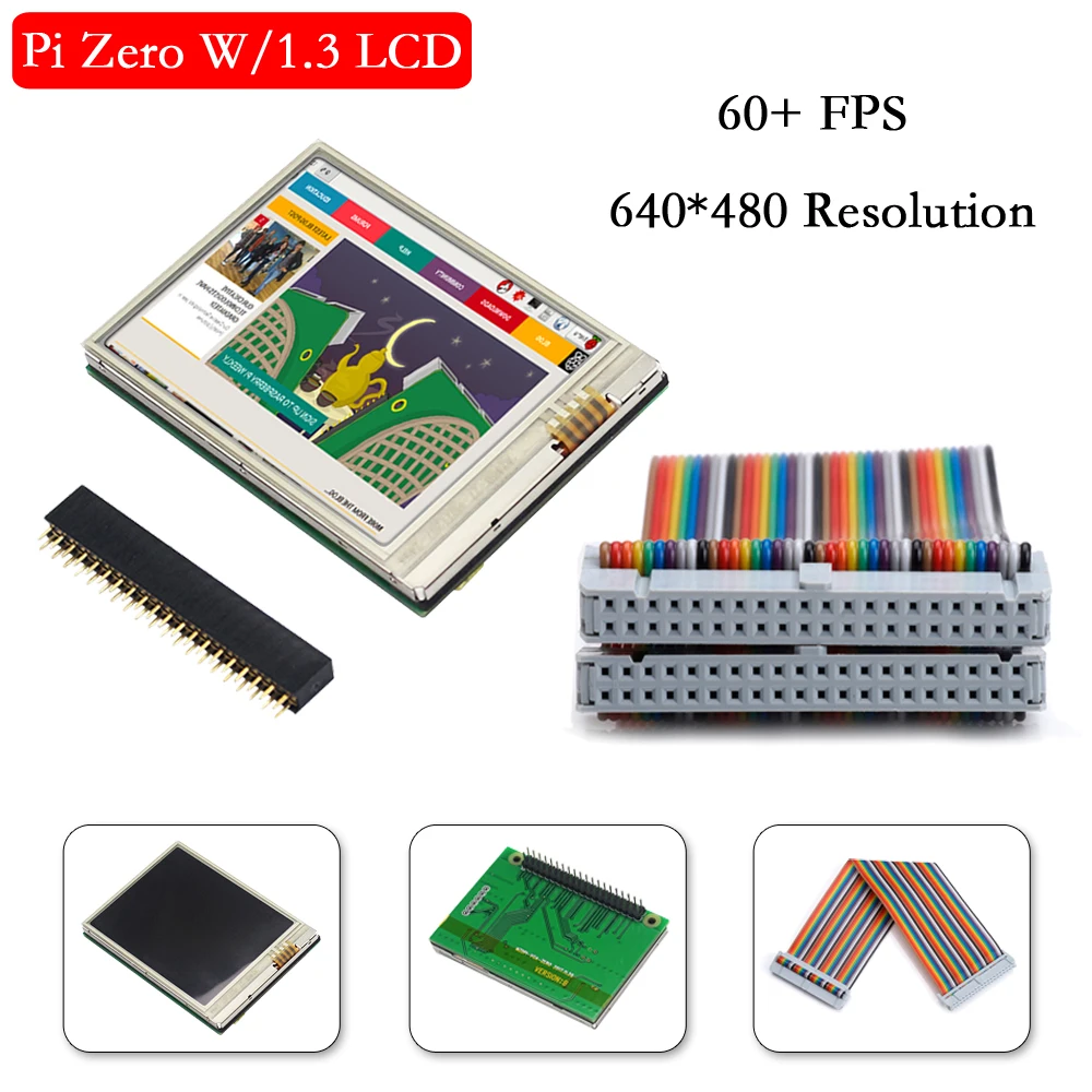 Raspberry Pi Zero W экран 2,8 дюймов Raspberry Pi Zero lcd 640*480 сенсорный экран 60+ fps дисплей для Raspberry Pi Zero WH Zero 1,3