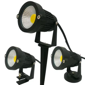 Светодиодный садовый светильник на зажиме, COB лампа для газона, уличный светодиодный фонарь с шипами для дорожек, ландшафта, водонепроницаемые точечные лампы, 5 Вт