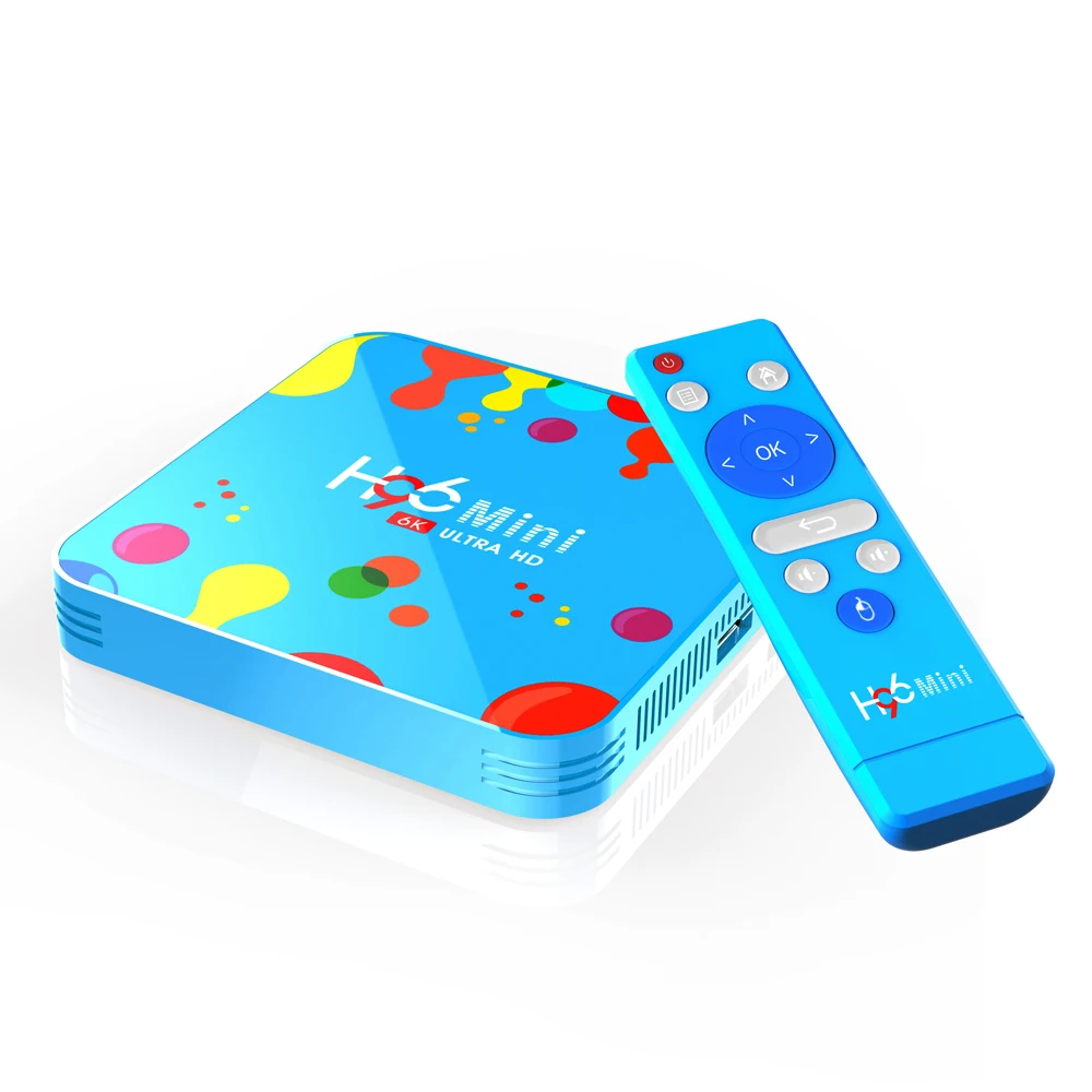 H96 mini 6K * 4K HD 1080P Allwinner H6 четырехъядерный Android Smart TV Box 9 0 ТВ приставка медиаплеер с