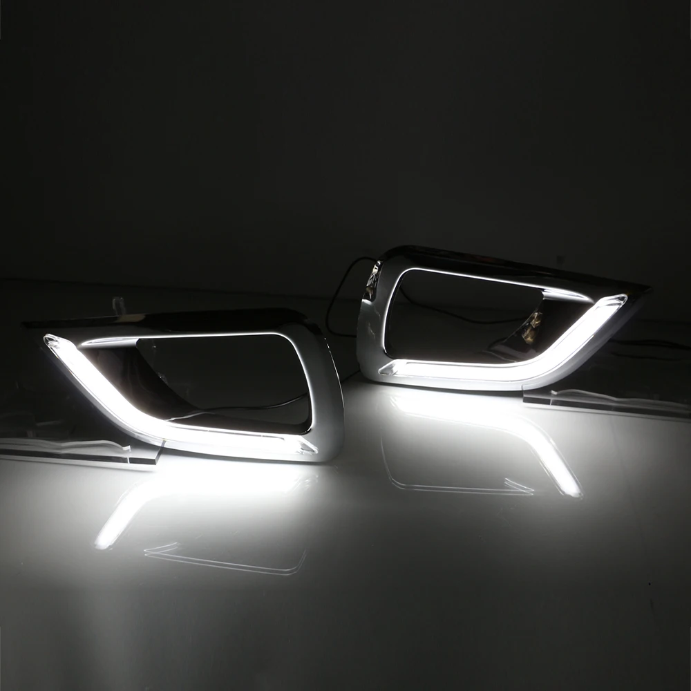 CSCSNL 2 шт. светодиодный DRL Дневной ходовой светильник ABS противотуманная фара