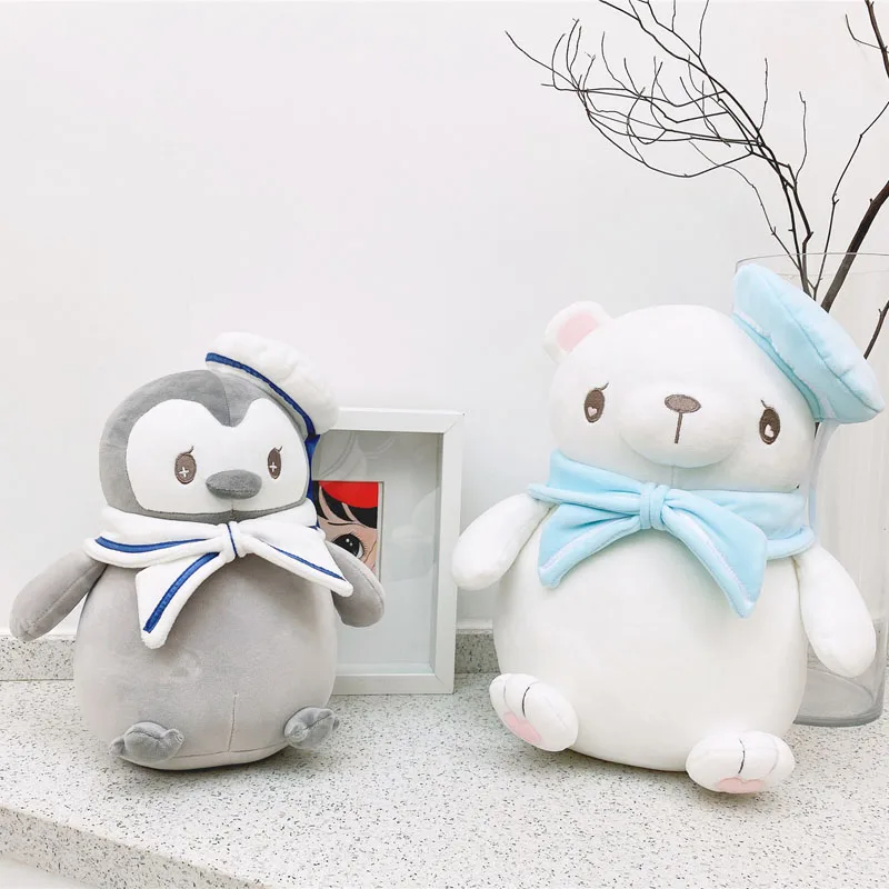 Милые полярные животные морской милый пингвин белый медведь плюшевая игрушка