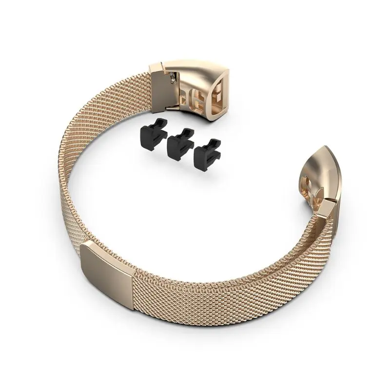 Золотой Магнитный сменный ремешок для часов из нержавеющей стали для huawei Band 3/Band3 Pro TER-B09 TER-B29 браслет - Цвет: Золотой