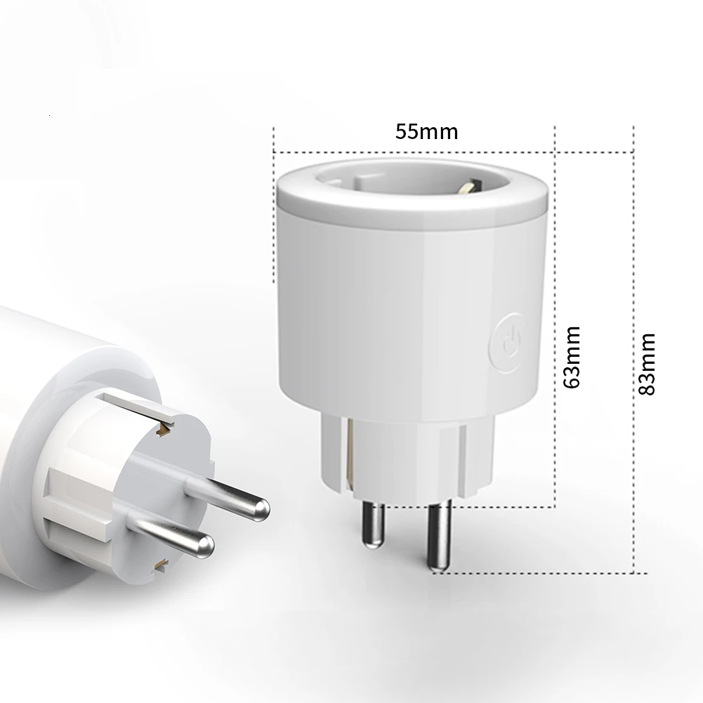 4 типа штепсельной вилки RGB wifi умная вилка с монитором питания Беспроводная