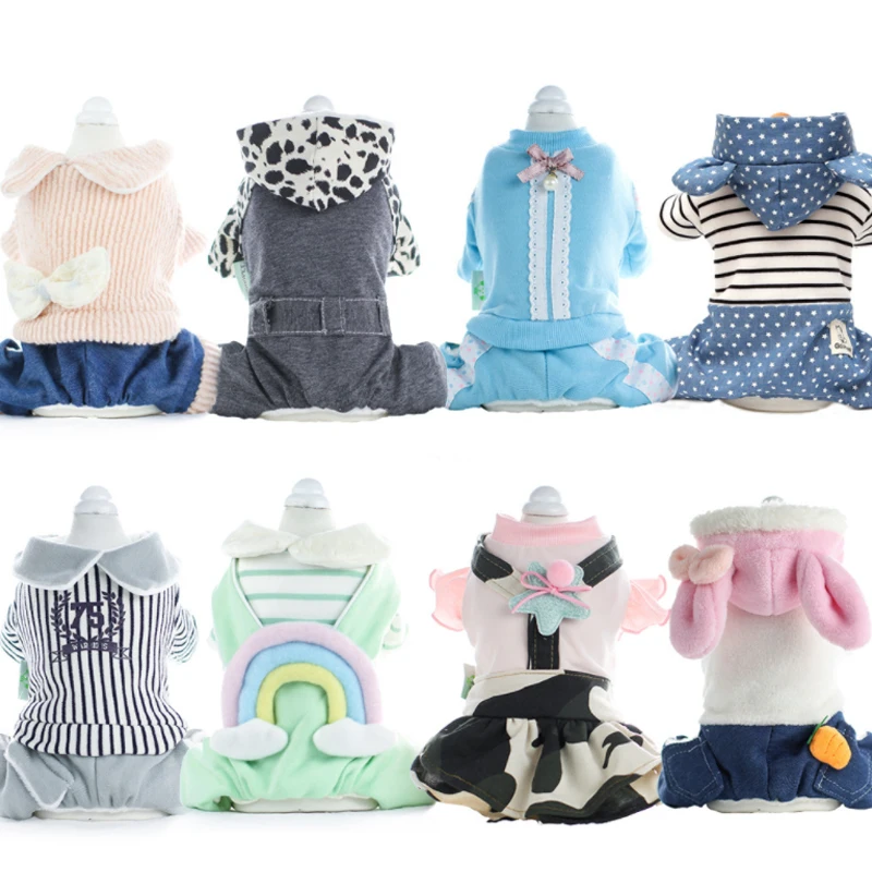 Одежда для домашних животных кофты щенков пальто больших средних и мелких собак