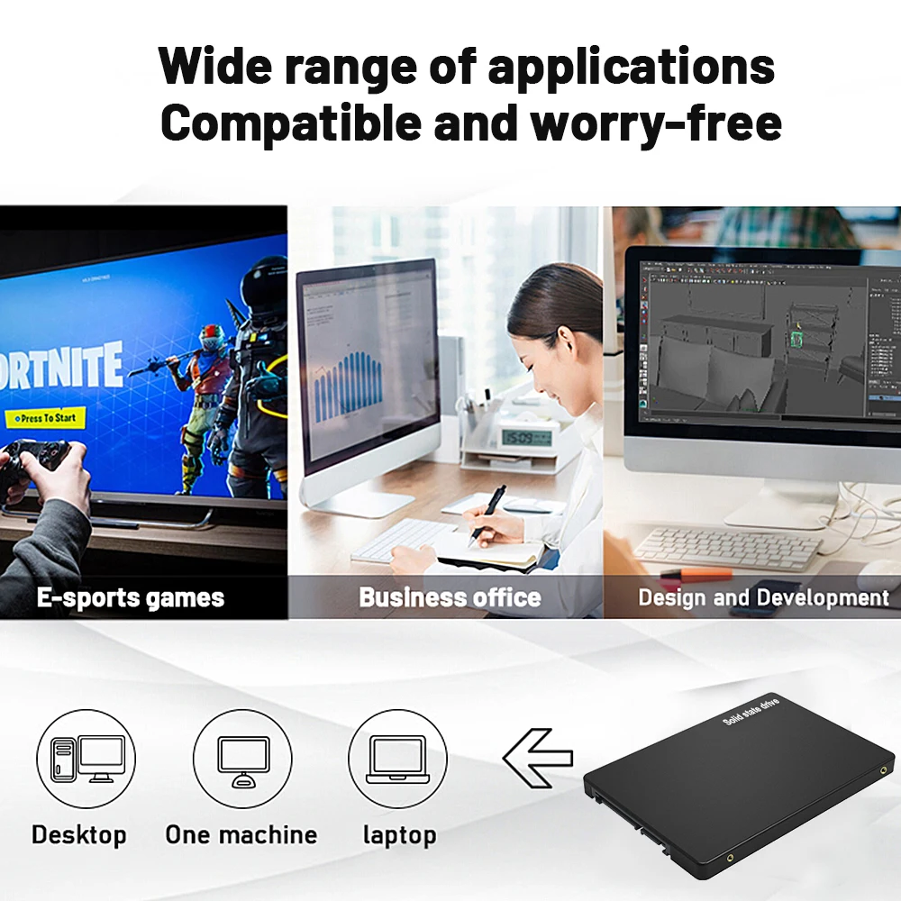 SSD 1 ТБ Внутренний твердотельный накопитель 2 5 дюйма SATA жесткий диск для ноутбуков