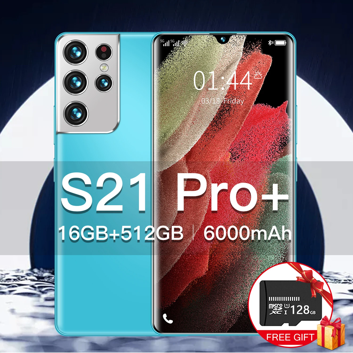 

Смартфон S21 Pro +, 16 + 512 ГБ, 6,7 дюйма, Android 11, две SIM-карты, 6000 мА · ч, 64 мп