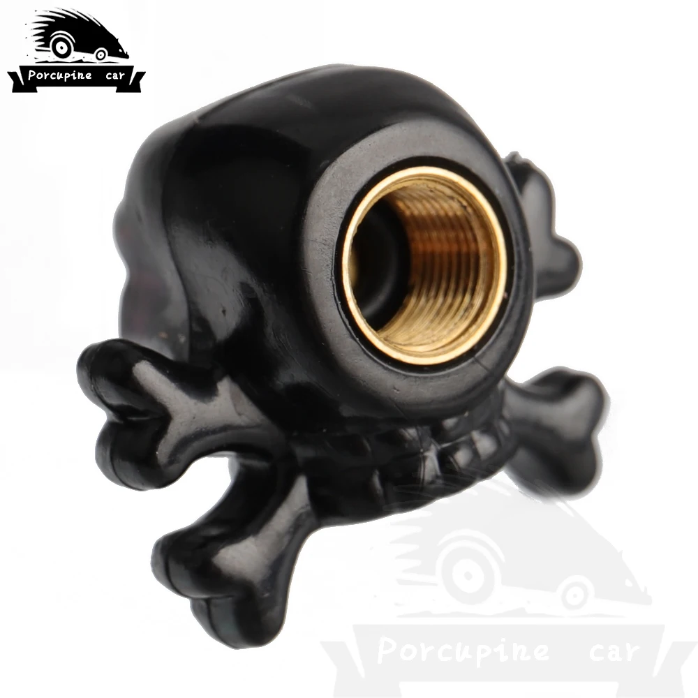 Колпачки на воздушный клапан с черепом пирата 4 шт. колпачки для шин мотоцикла и