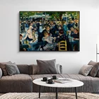 Картины на холсте renносить-танец у Мулен-де-ла-Галетт, импрессионистские известные настенные картины художественные плакаты и принты ROS
