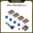 Драйвер BIGTREETECH TMC2209 V1.2 для шагового двигателя UART, 5 шт., защита для 3D-принтера, детали для TMC2208 Ramps 1,4 SKR V1.4 Turbo MKS Board