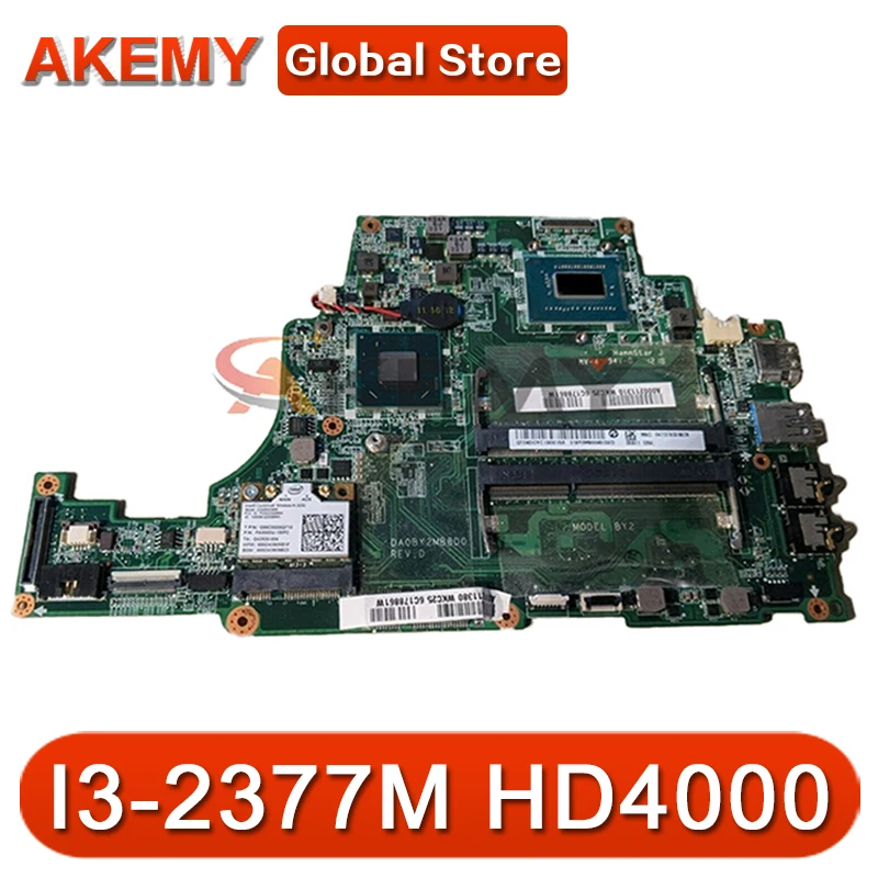 

Материнская плата AKEMY для ноутбука Toshiba Satellite U840 U845 DA0BY2MB8D0 A000211530, материнская плата I3-2377M, процессор HD4000 DDR3