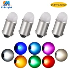 4 шт. DC 6V 6,3 V 12V H6W T4W BA9S туманная фотовспышка пинбол машина игрушечный автомобиль светильник теплый белый Синий Янтарный водонепроницаемый