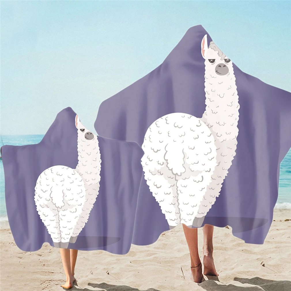 Бесплатная доставка подарок единорог лама альпака Be Cool No Drama полотенце с