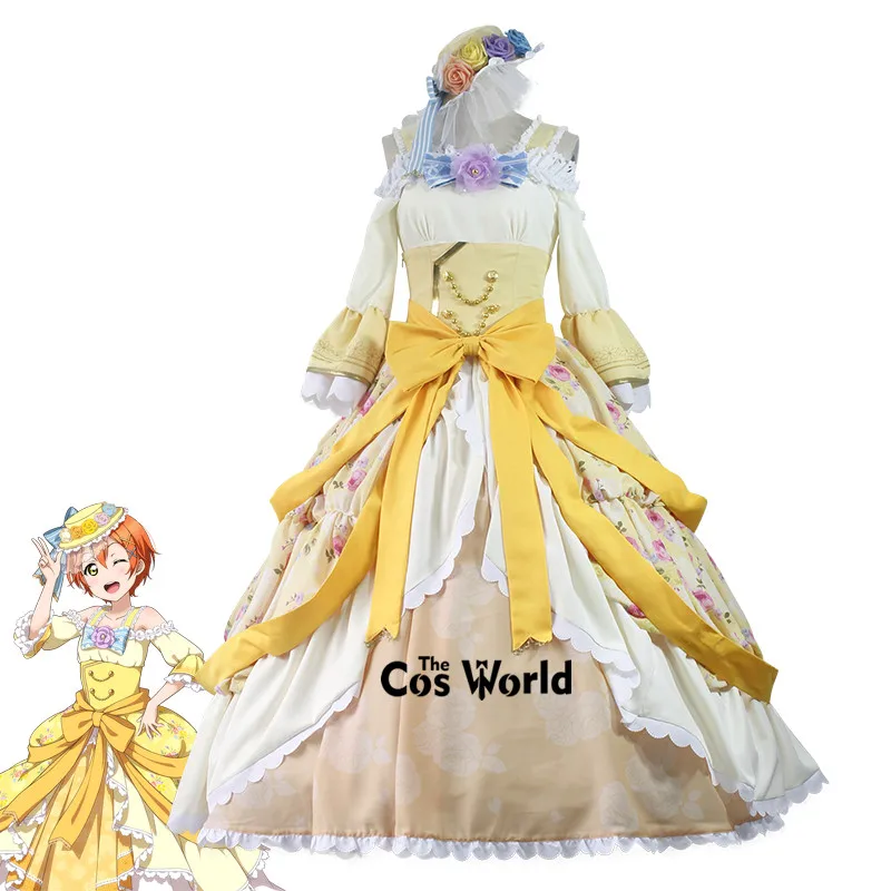 Танцевальные вечерние платья Love Live School Idol Project Hoshizora Rin Униформа наряд костюмы для