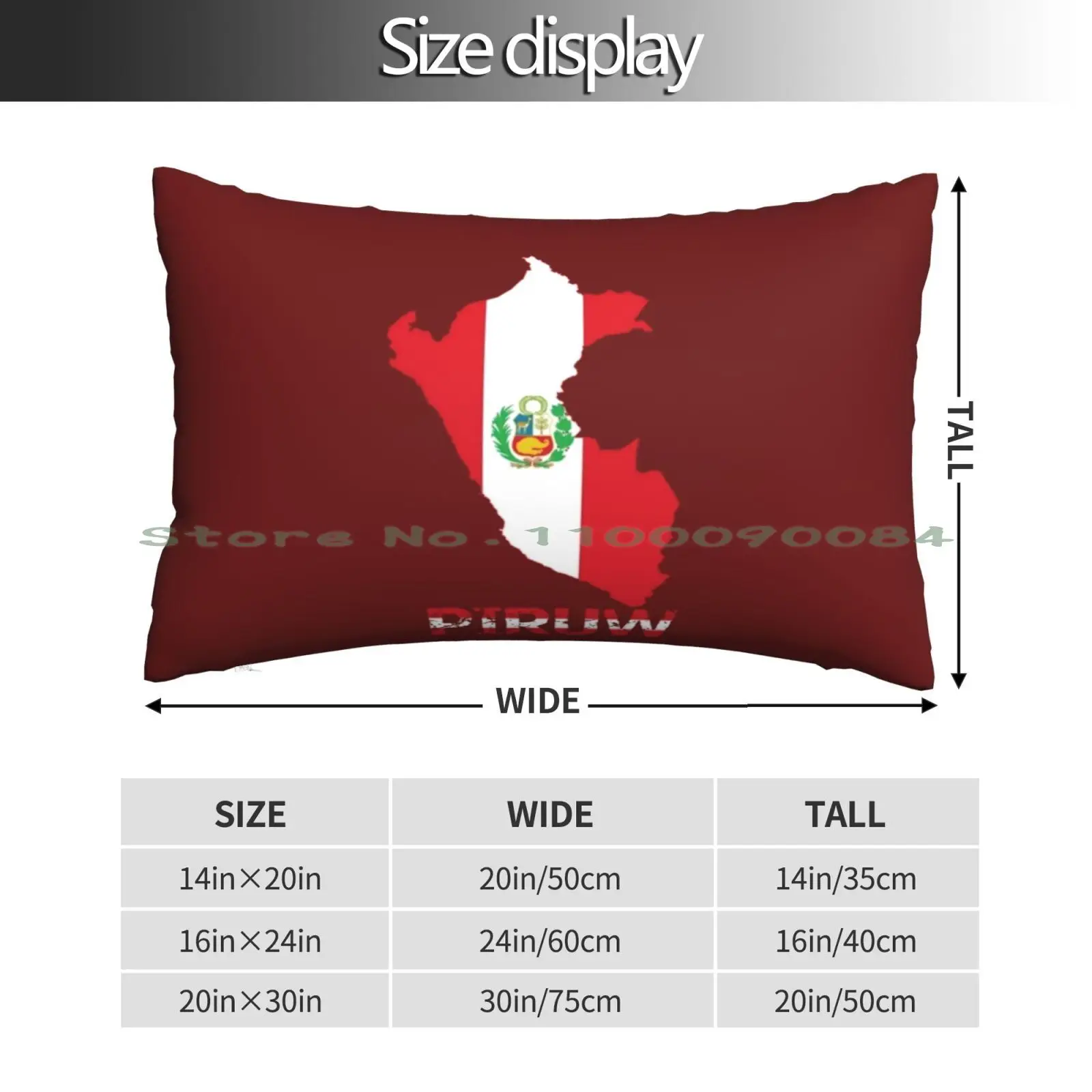 Надпись Carte Du Перу в Quechua Et Aymara Подушка Чехол 20x30 50*75 диванная спальня