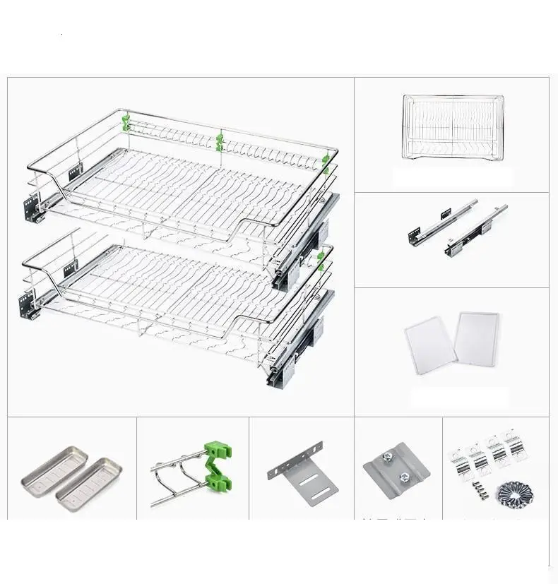 Сушилка Organizador Cocina Alacena Organizar органайзер и стеллаж для хранения из нержавеющей стали Cozinha кухонный шкаф корзина