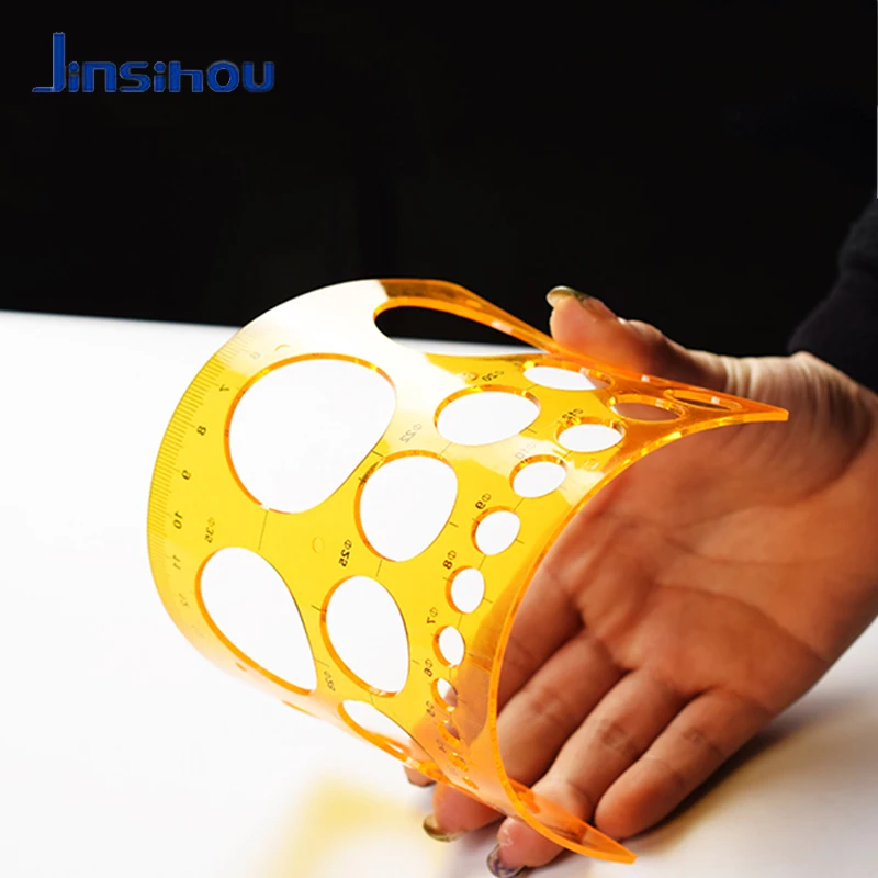 Шаблон для рисования Jinsihou мягкая линейка K Смола