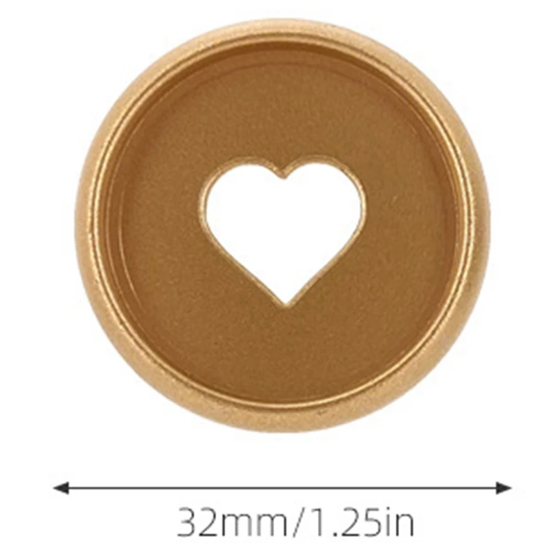 

28mm Mushroom Hole Binding Ring Buckle Handbook Loose-Leaf DIY Accessories Love Discs
