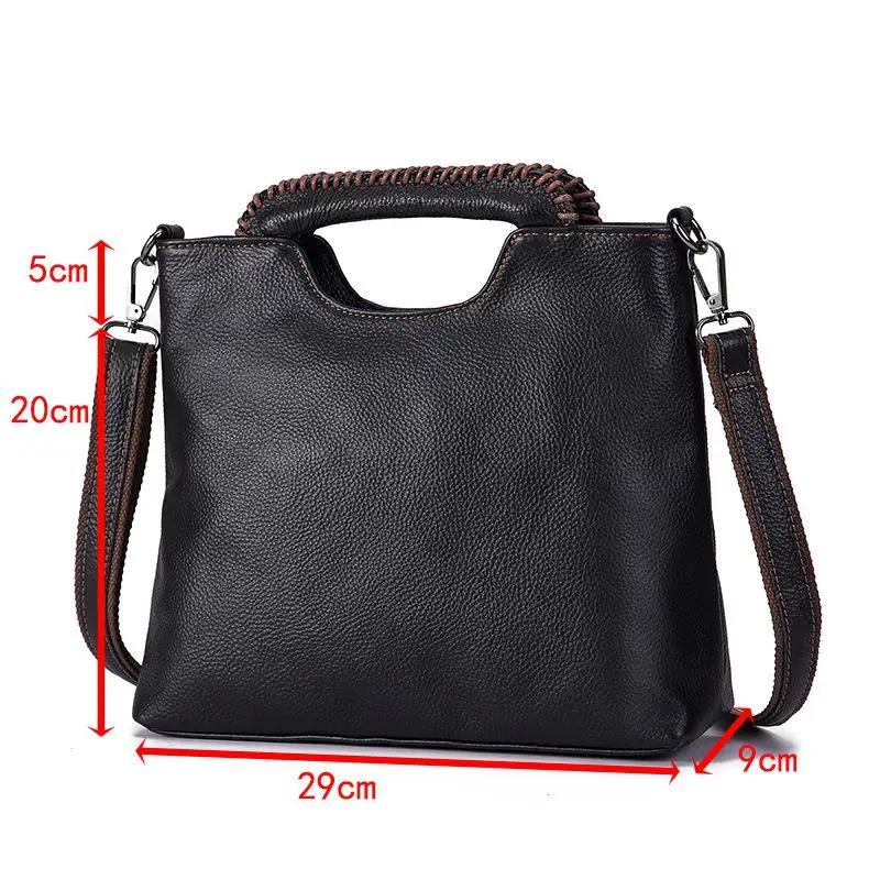 

YourSeason 2021 Genuine Leather Vintage Ladies Casual Handbag Cowhide Female Shoulder Crossbody Bags