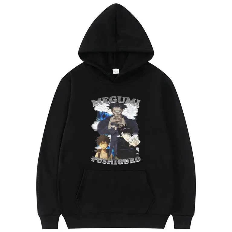 

Japan Anime Jujutsu Kaisen Hoodie Fushiguro Megumi Graphics Print Hoodies Men Women Super Cool Sweatshirt Man Fashion Streetwear