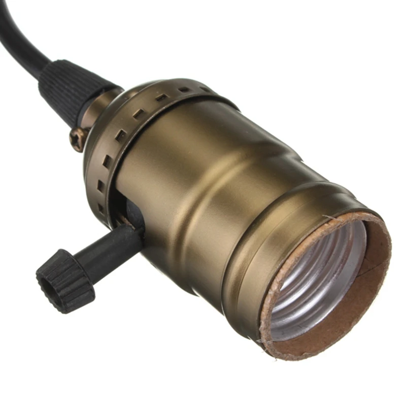 E27 винтажная Ретро лампа Эдисона держатель подвесная лампочка световая винтовая