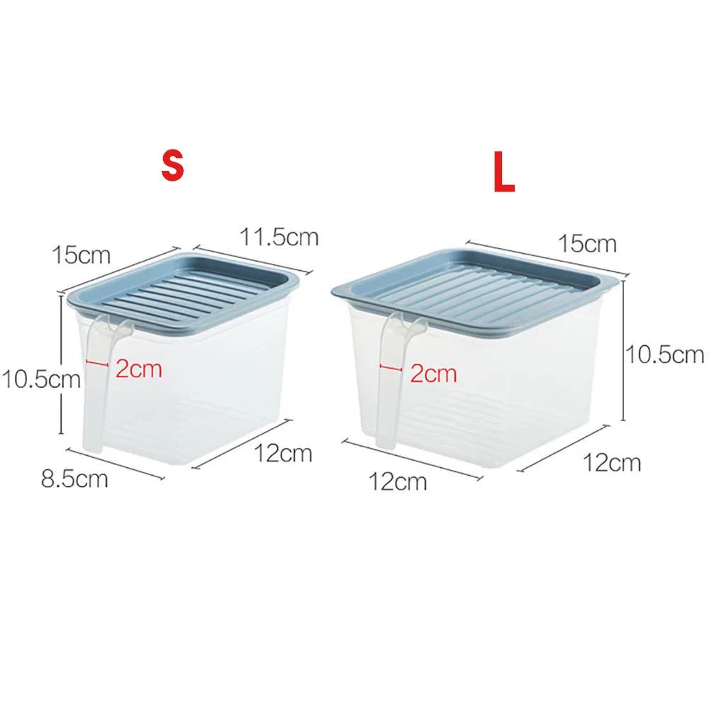 

5/1PCS Kitchen Transparent Storage Box Sealed Jar Grains Beans Storage Organizer Food Containers Refrigerator Storage Boxes