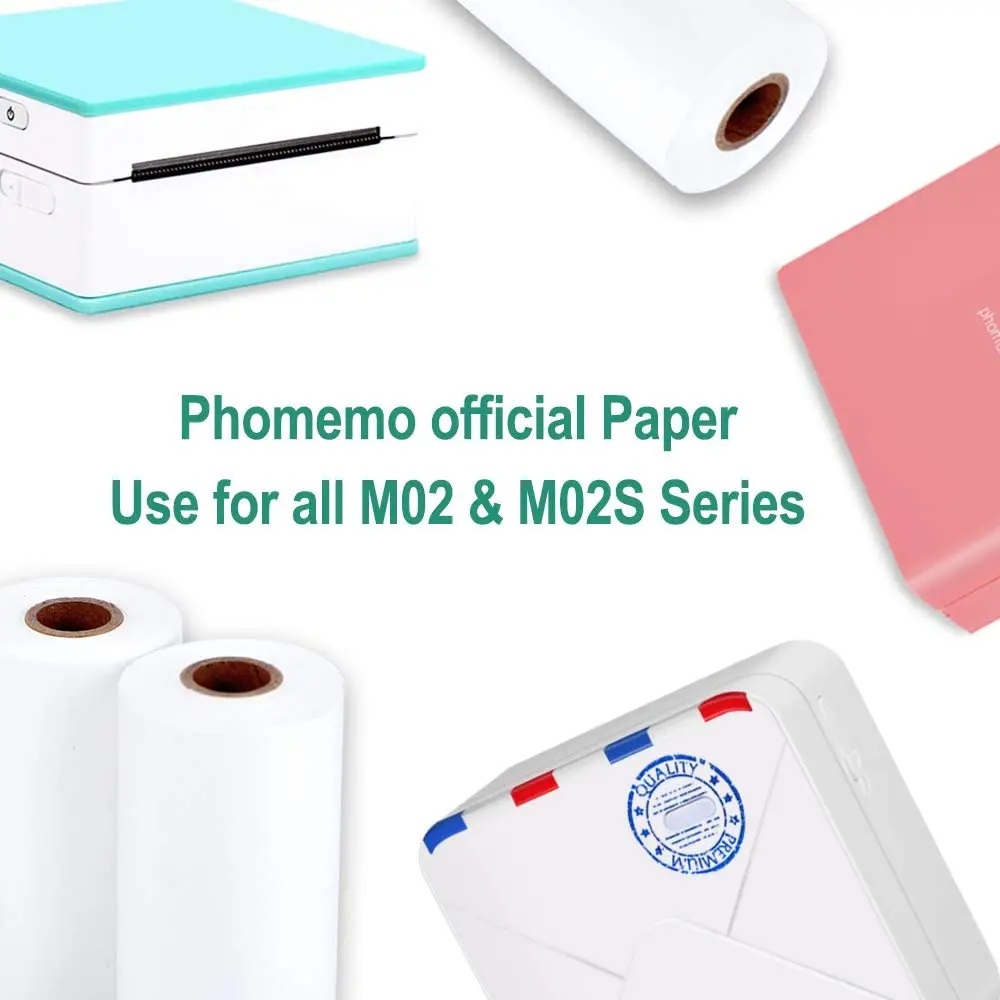 Термобумага Phomemo автоклейкая бумага этикетка для принтера M02/M02S/M02Pro бумажная