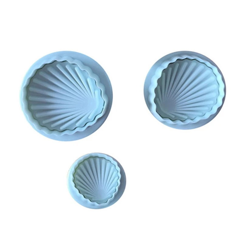 3 шт./компл. в форме морской раковины 3D помадка формы для украшения торта
