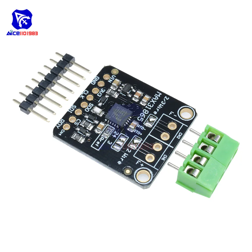 Плата усилителя датчика температуры diymore MAX31865 PT100/PT1000 RTD для Arduino | Электронные