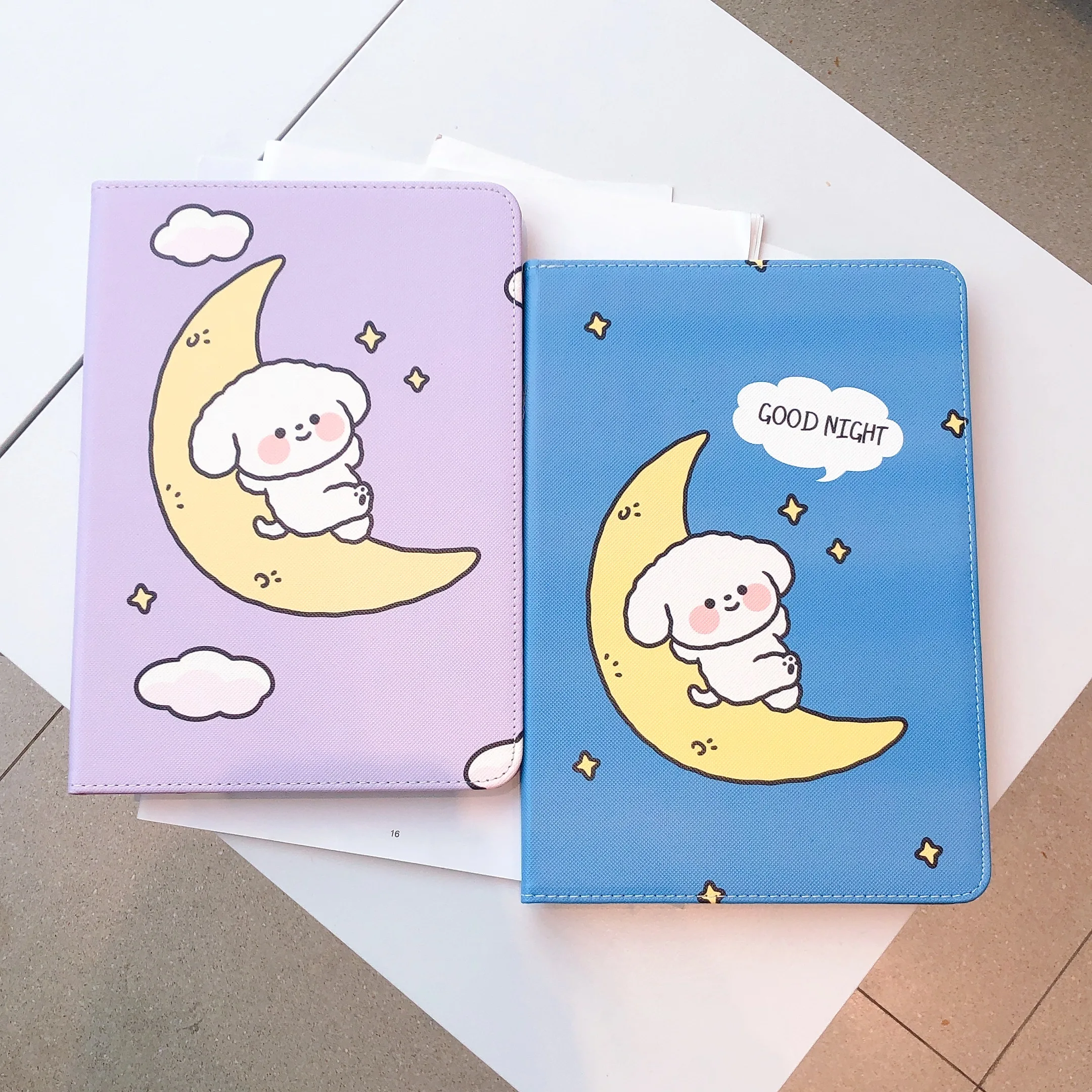 

Good Night Moon Cute Puppy Dog Soft Tablet Protective Case For iPad Air 1 2 3 Mini 4 5 Pro 2017 2018 2019 2020 Cover