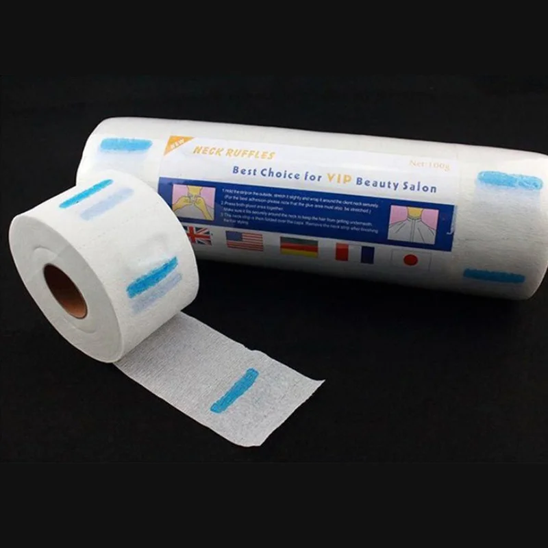 1 небольшой туалетной бумаги/100 шт Устранимый бумажный воротник полосы