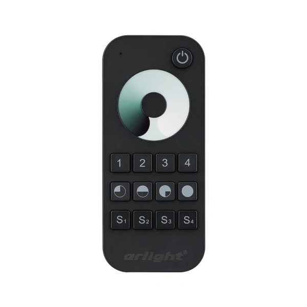 Фото Пульт SMART-R24-DIM Black (4 зоны, 2.4G) ( IP20 Пластик, 5 лет) №2