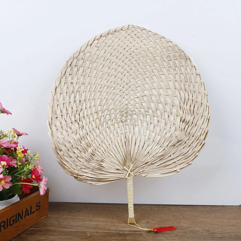 

1PC Hand-woven Baby Mosquito Repellent Fan Summer Manual Straw Hand Fans Palm Leaf
