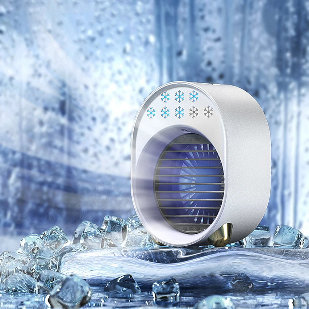 

Portable USB Quiet Nano Spray Air Cooler Humidifier Fan Summer Personal Desktop Table Fan for Office Bedroom School Travel