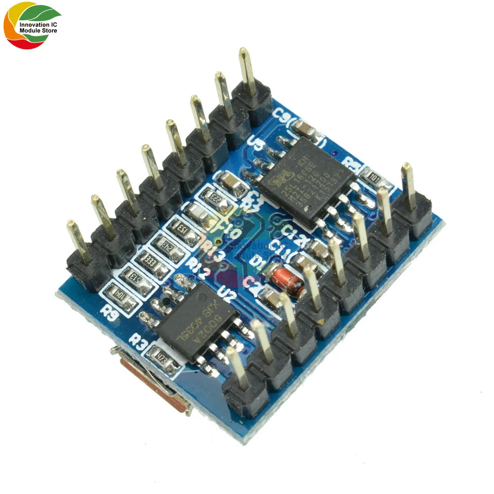 Звуковая плата JQ6500 с голосовым модулем Micro USB DIP16 TTL UART замена 1 пара 5-канальных