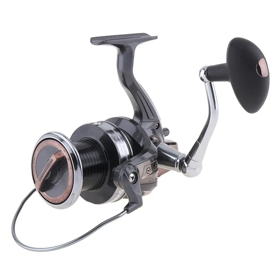 

8000 Series 13+1 Ball Bearings 5.1:1 Spinning Fishing Reel Metal Spool 20KG / 44LB Max Drag Jigging Trolling Long Shot Elegant
