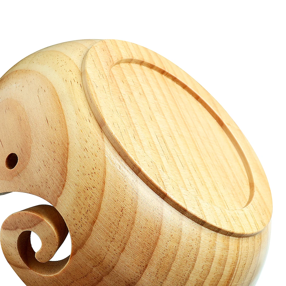 Миска для вязания из шерсти и сосны круглый контейнер хранения ручной работы