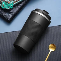 olerd vacuum flasks thermo cup 380ml510ml double stainless steel coffee thermos mug with non slip car travel insulated bottle