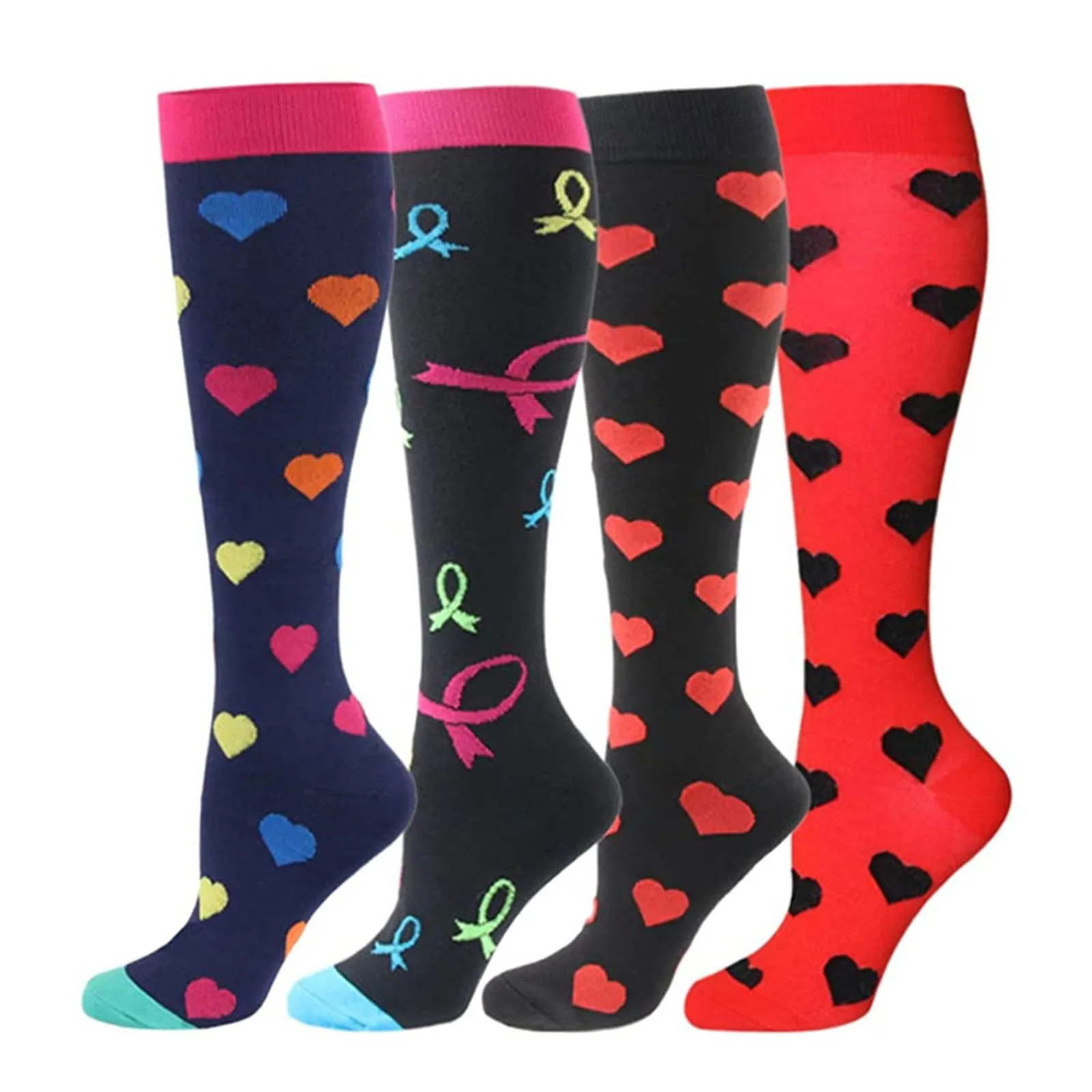 

Lovely Socks New Sale High Quality Unisex 4 Pairs Socks Brede Kalf Compressie Sports Socks For Dropshipping