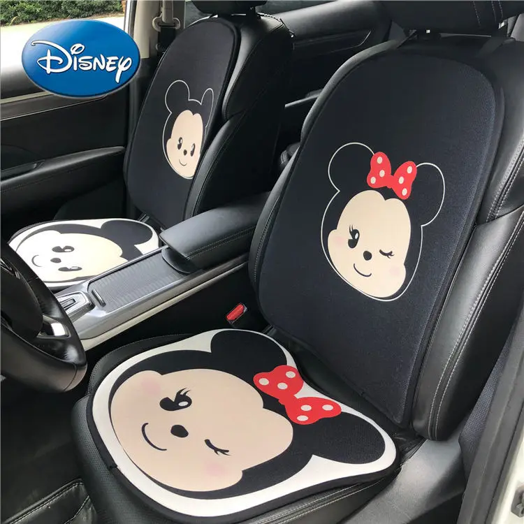 

Disney Mickey Mouse Minnie Car Breathable Linen Cartoon Four Seasons Universal Xia Bingsi Cushion Car Cushion Decoration