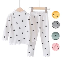 spring girls pajama sets slim leggings and top tees for baby girl cotton pants t shirts children underwear toddler sleepwear