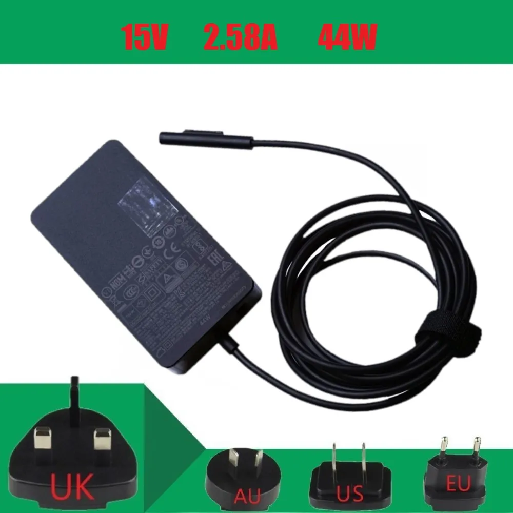 15V 2.58A 44W 1800 1796 планшетный ПК AC зарядное устройство для ноутбука Microsoft new Surface Pro 5 6 4
