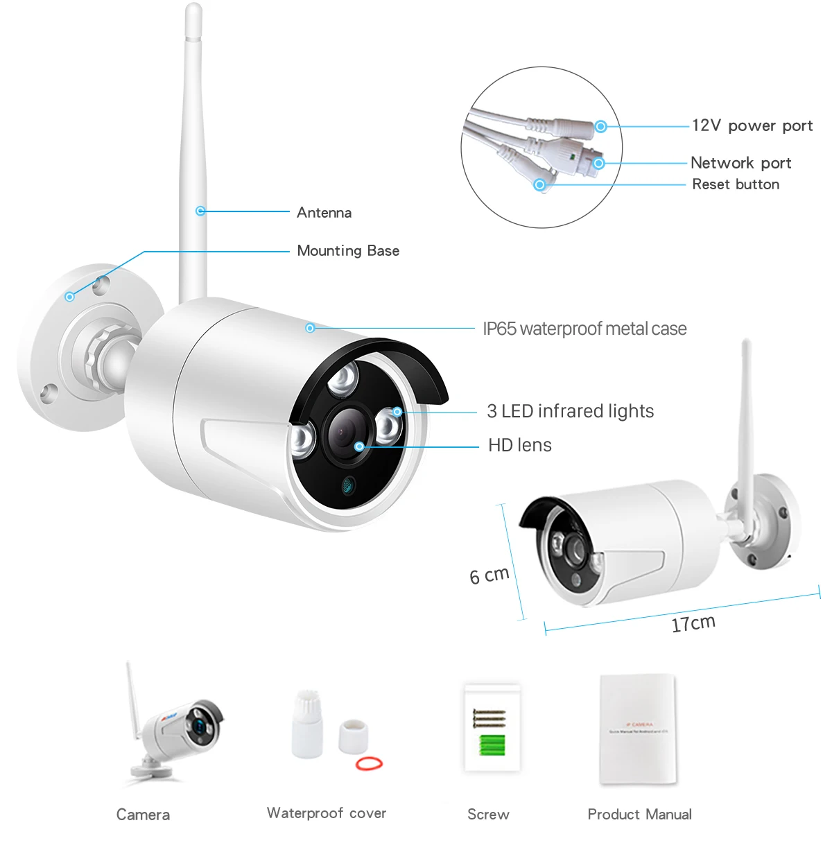 BESDER 1080P FHD 2.0MP Беспроводной IP Камера на открытом воздухе TF слот для карт памяти видеокамера охранной системы IP камера, Wi-Fi, Ночное видение камера onvif CCTV P2P